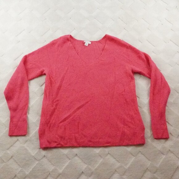 Sundance 100% Cashmere Knit Sweater Womens Small Pink Pull Over Soft Cozy - Picture 1 of 8
